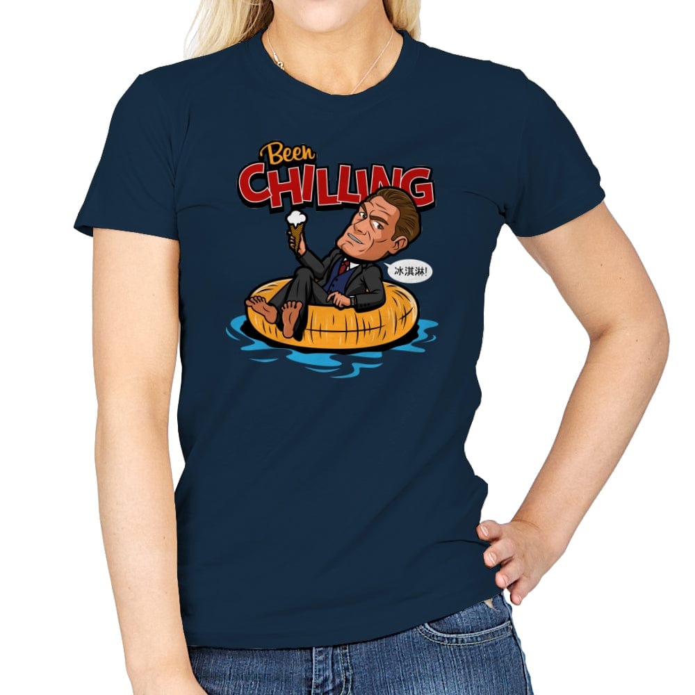 Been Chilling - Womens T-Shirts RIPT Apparel Small / Navy