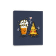 Beer and Pizza - Canvas Wraps Canvas Wraps RIPT Apparel 8x10 / Navy