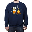 Beer and Pizza - Crew Neck Sweatshirt Crew Neck Sweatshirt RIPT Apparel Small / Navy