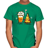 Beer and Pizza - Mens T-Shirts RIPT Apparel Small / Kelly