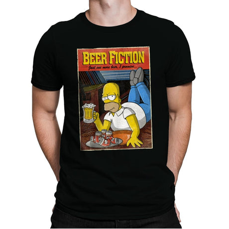 Beer Fiction - Mens Premium T-Shirts RIPT Apparel Small / Black