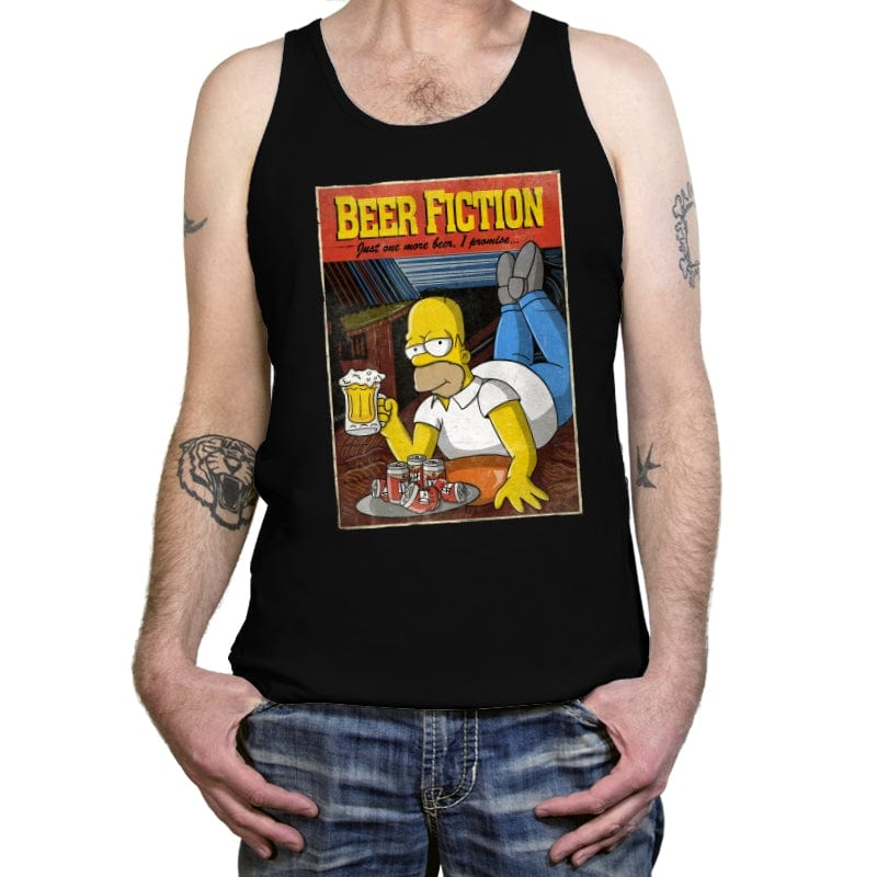 Beer Fiction - Tanktop Tanktop RIPT Apparel X-Small / Black