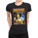 Beer Fiction - Womens Premium T-Shirts RIPT Apparel Small / Black