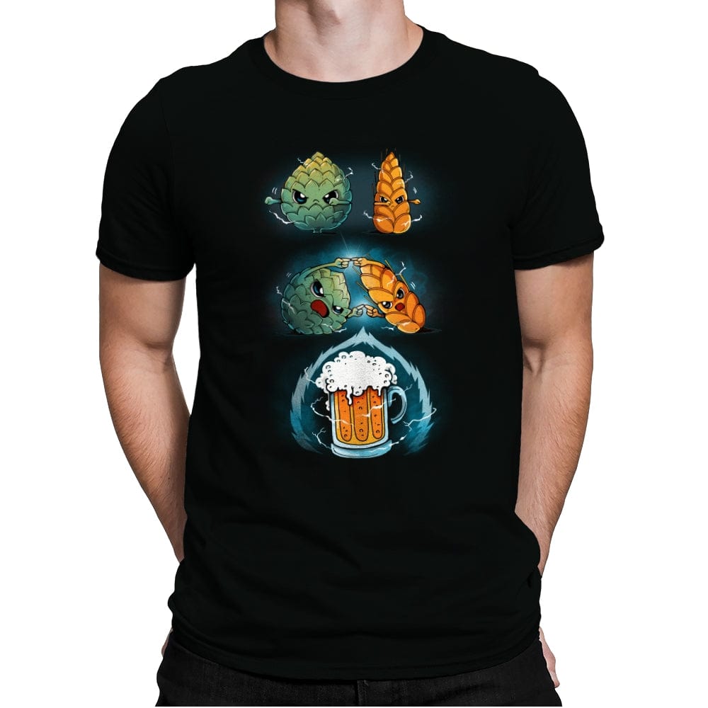 Beer Fusion Ultra Violet - Mens Premium T-Shirts RIPT Apparel Small / Black