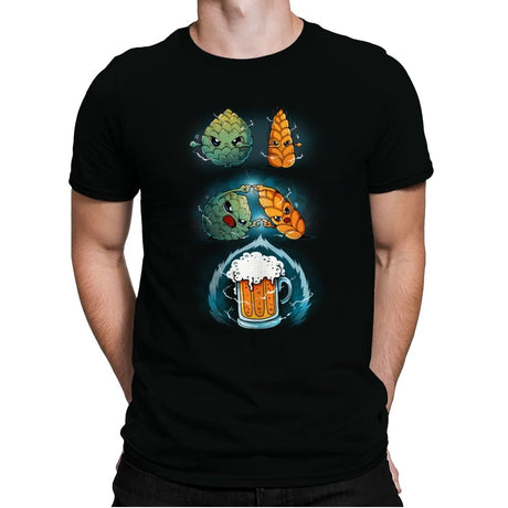 Beer Fusion Ultra Violet - Mens Premium T-Shirts RIPT Apparel Small / Black
