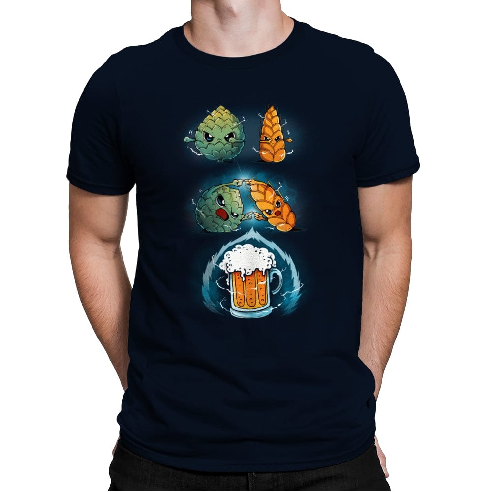 Beer Fusion Ultra Violet - Mens Premium T-Shirts RIPT Apparel Small / Midnight Navy