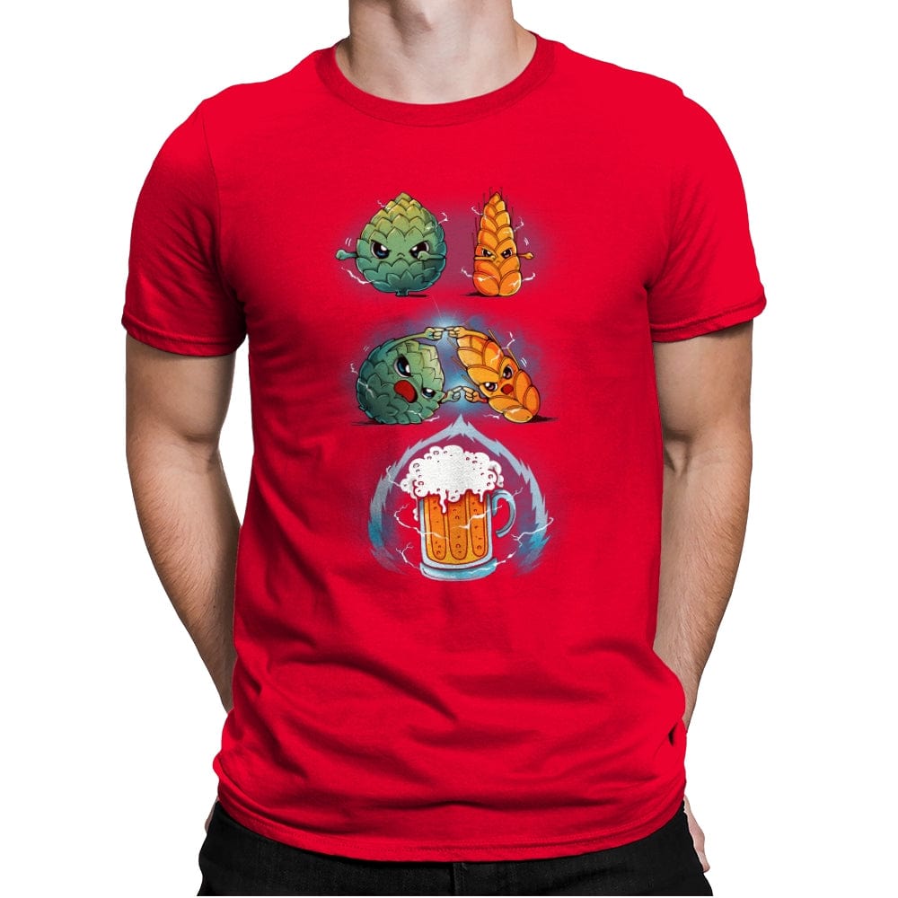 Beer Fusion Ultra Violet - Mens Premium T-Shirts RIPT Apparel Small / Red