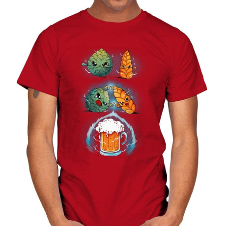 Beer Fusion Ultra Violet - Mens T-Shirts RIPT Apparel Small / Red
