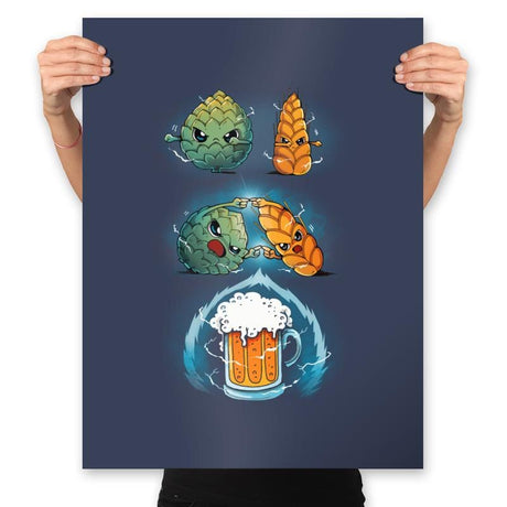Beer Fusion Ultra Violet - Prints Posters RIPT Apparel 18x24 / Navy