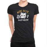 Beer Right Meow - Womens Premium T-Shirts RIPT Apparel Small / Black