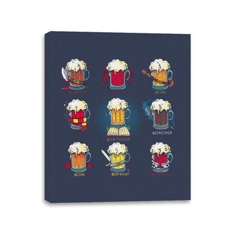 Beer Role Play - Canvas Wraps Canvas Wraps RIPT Apparel 11x14 / Navy