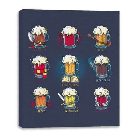 Beer Role Play - Canvas Wraps Canvas Wraps RIPT Apparel 16x20 / Navy