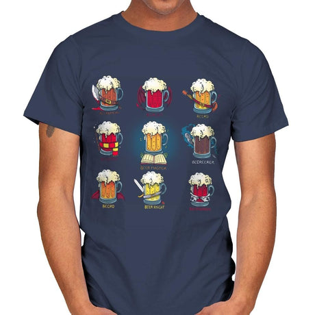 Beer Role Play - Mens T-Shirts RIPT Apparel Small / Navy
