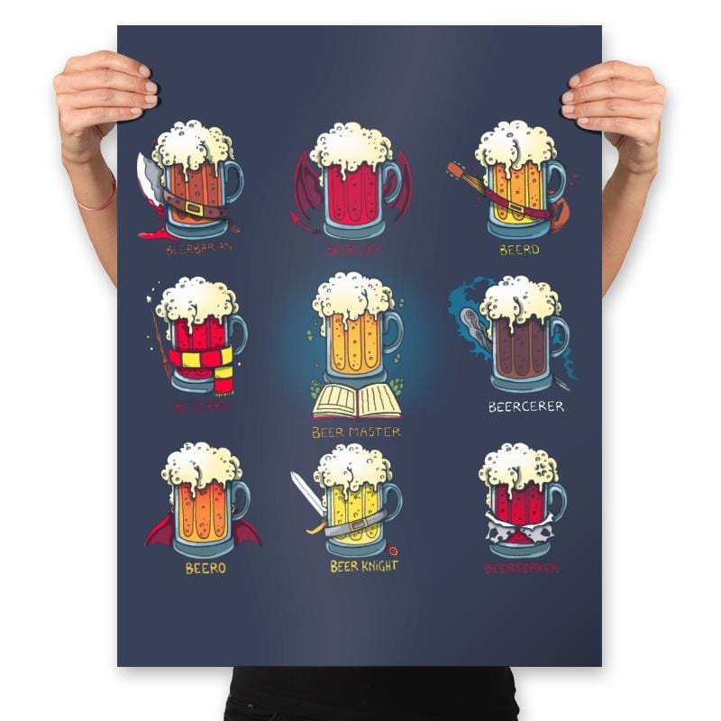 Beer Role Play - Prints Posters RIPT Apparel 18x24 / Navy