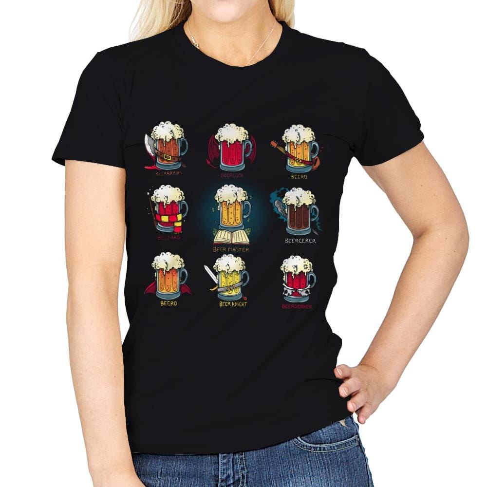 Beer Role Play - Womens T-Shirts RIPT Apparel Small / Black