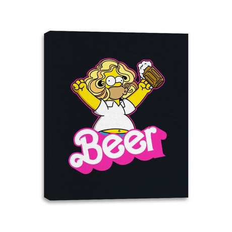 Beerbie - Canvas Wraps Canvas Wraps RIPT Apparel 11x14 / Black