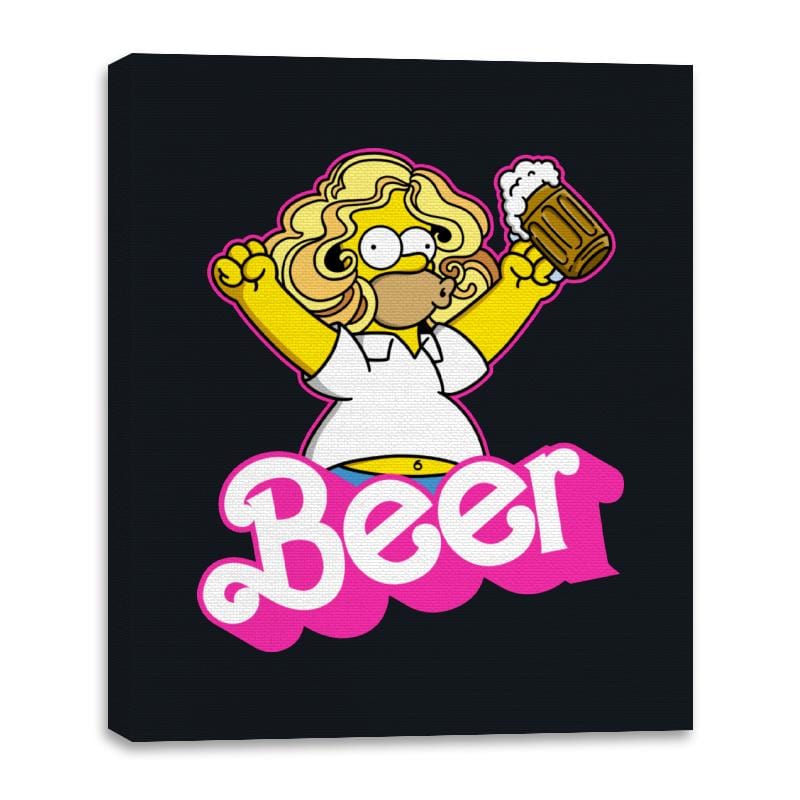 Beerbie - Canvas Wraps Canvas Wraps RIPT Apparel 16x20 / Black