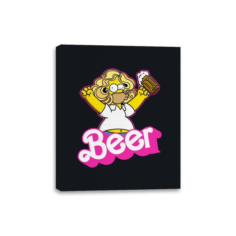 Beerbie - Canvas Wraps Canvas Wraps RIPT Apparel 8x10 / Black