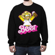 Beerbie - Crew Neck Sweatshirt Crew Neck Sweatshirt RIPT Apparel Small / Black