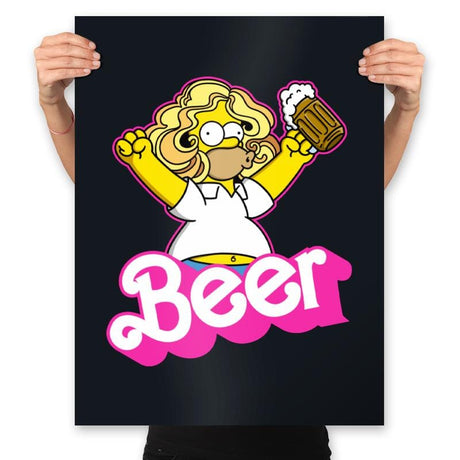 Beerbie - Prints Posters RIPT Apparel 18x24 / Black