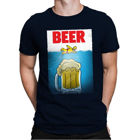 Beerws - Mens Premium T-Shirts RIPT Apparel Small / Midnight Navy