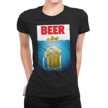 Beerws - Womens Premium T-Shirts RIPT Apparel Small / Black