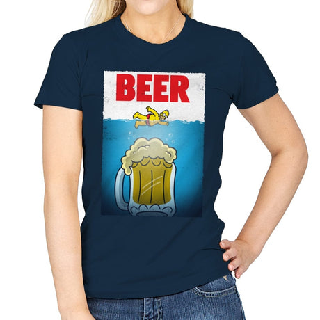 Beerws - Womens T-Shirts RIPT Apparel Small / Navy