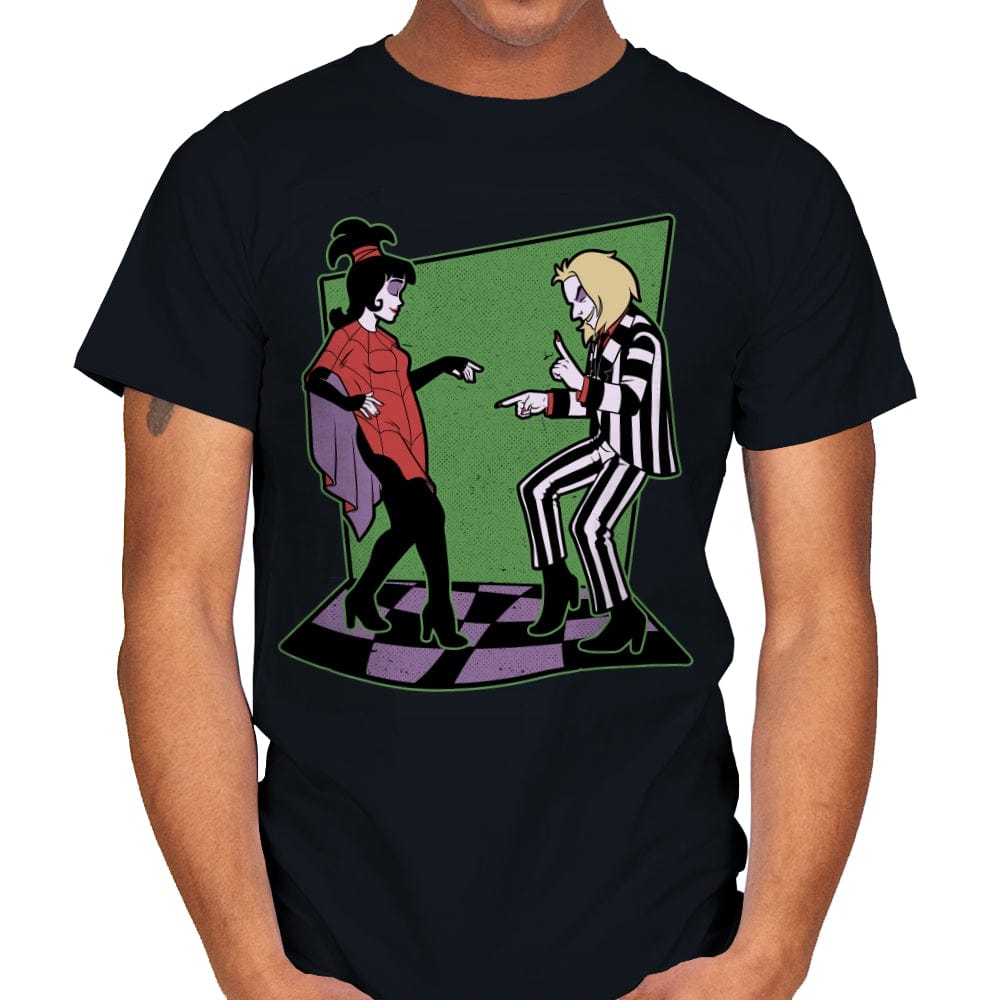 Beetle and Girl Dance - Mens T-Shirts RIPT Apparel Small / Black