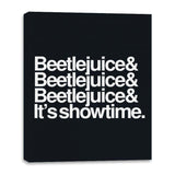 Beetlejuice Helvetica - Canvas Wraps Canvas Wraps RIPT Apparel 16x20 / Black