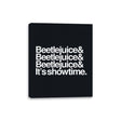 Beetlejuice Helvetica - Canvas Wraps Canvas Wraps RIPT Apparel 8x10 / Black