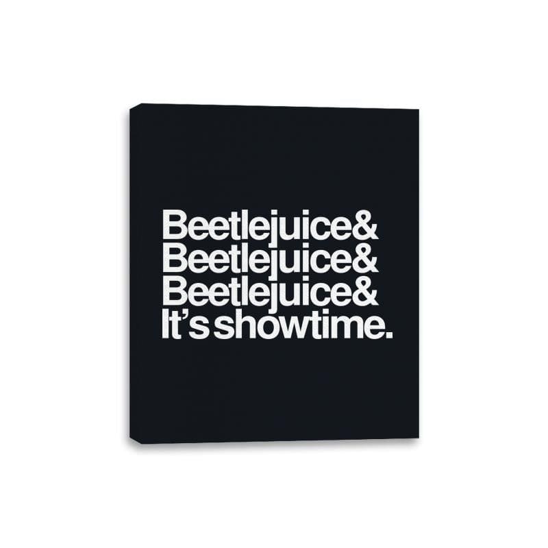 Beetlejuice Helvetica - Canvas Wraps Canvas Wraps RIPT Apparel 8x10 / Black
