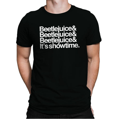 Beetlejuice Helvetica - Mens Premium T-Shirts RIPT Apparel Small / Black