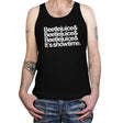 Beetlejuice Helvetica - Tanktop Tanktop RIPT Apparel X-Small / Black
