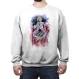 Beetlejuice Watercolor - Crew Neck Sweatshirt Crew Neck Sweatshirt RIPT Apparel Small / White