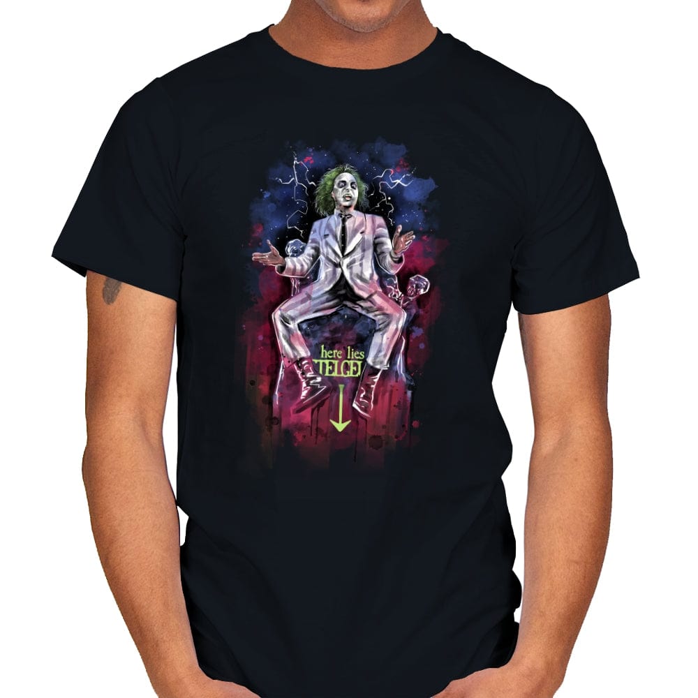 Beetlejuice Watercolor - Mens T-Shirts RIPT Apparel Small / Black