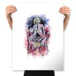 Beetlejuice Watercolor - Prints Posters RIPT Apparel 18x24 / White