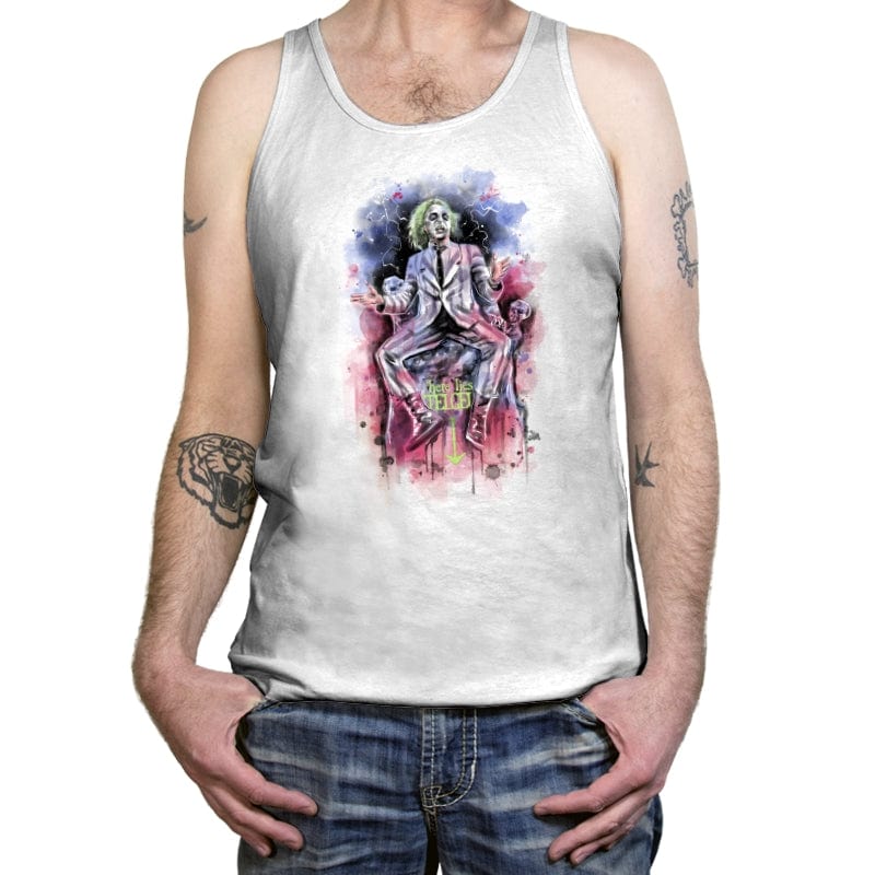 Beetlejuice Watercolor - Tanktop Tanktop RIPT Apparel X-Small / White