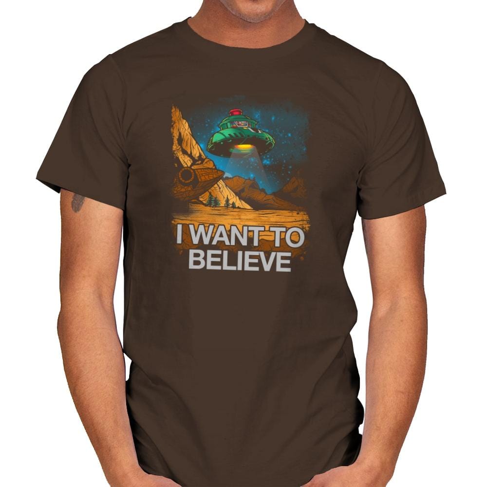 Believe In the Cosmos Exclusive - Mens T-Shirts RIPT Apparel Small / Dark Chocolate