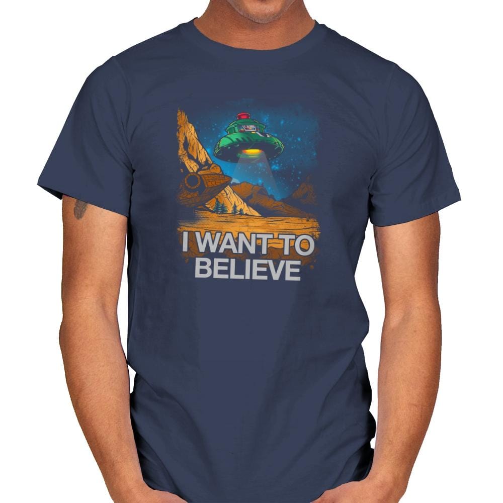 Believe In the Cosmos Exclusive - Mens T-Shirts RIPT Apparel Small / Navy