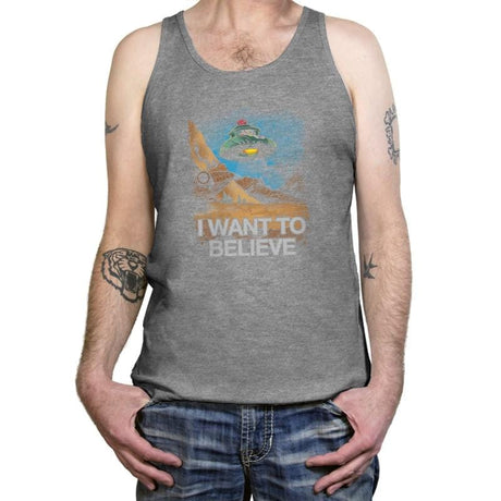 Believe In the Cosmos Exclusive - Tanktop Tanktop RIPT Apparel X-Small / Athletic Heather
