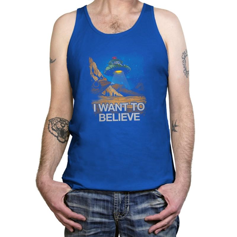 Believe In the Cosmos Exclusive - Tanktop Tanktop RIPT Apparel X-Small / True Royal