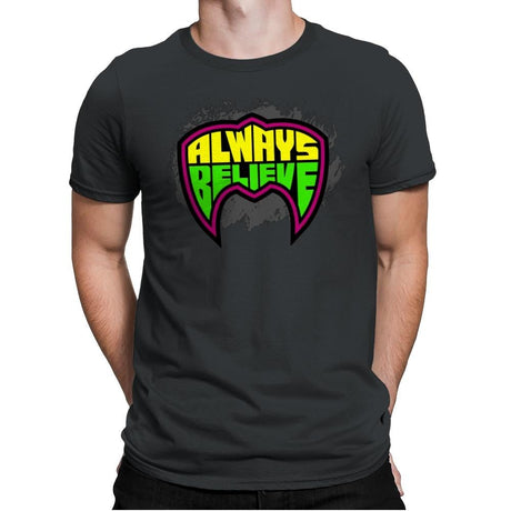 Believe in the Power - Mens Premium T-Shirts RIPT Apparel Small / Heavy Metal