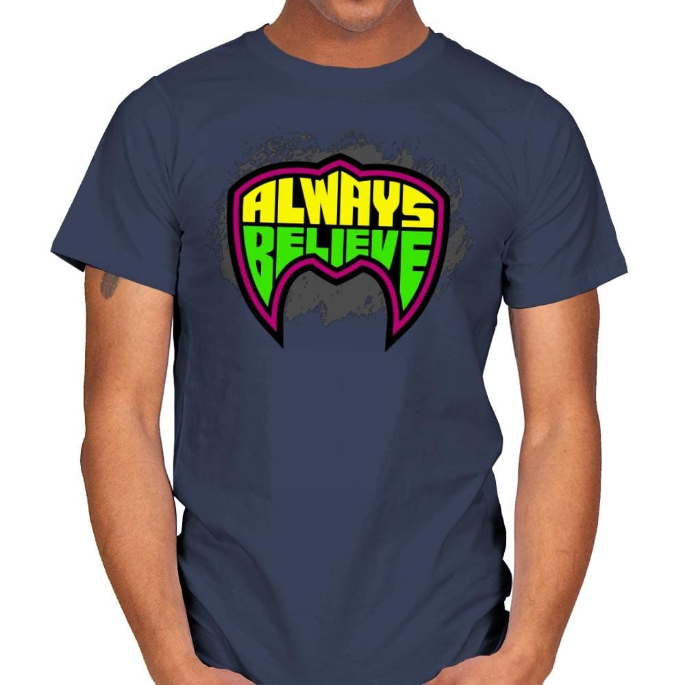 Believe in the Power - Mens T-Shirts RIPT Apparel Small / Navy