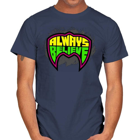 Believe in the Power - Mens T-Shirts RIPT Apparel Small / Navy