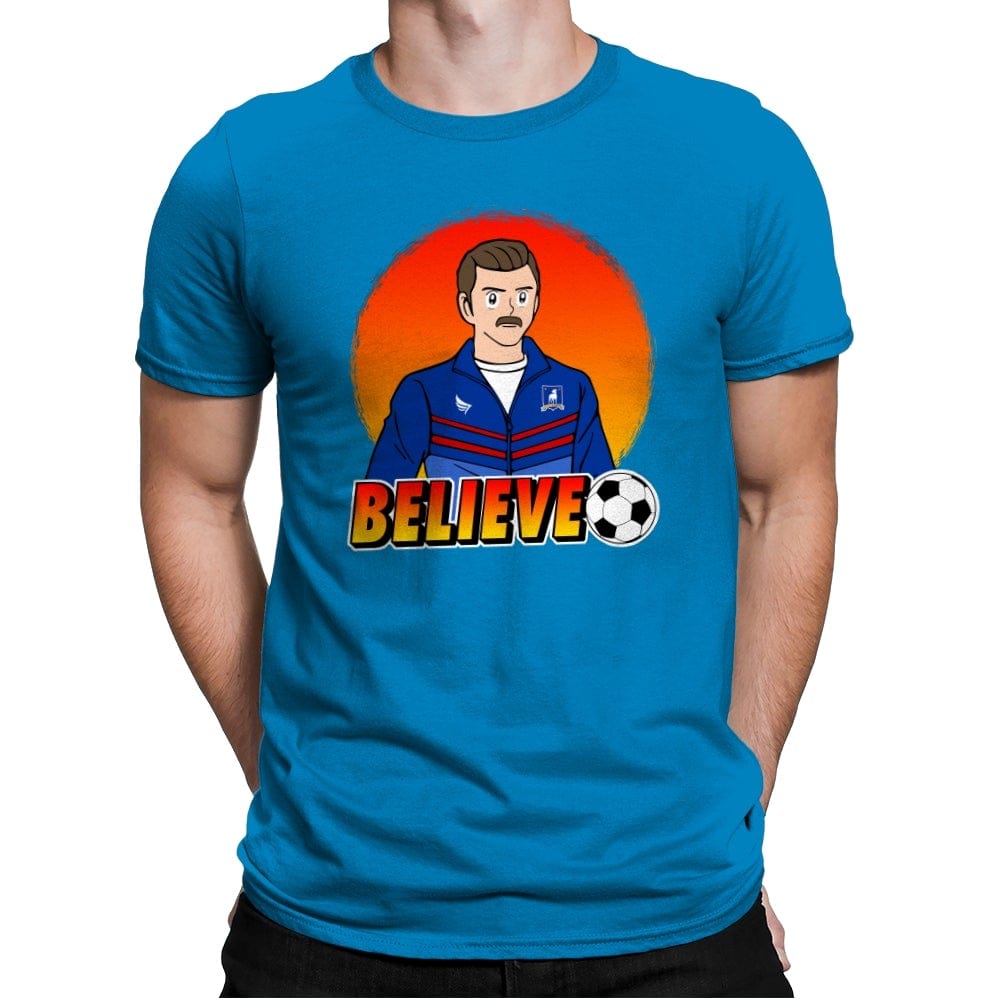 Believe - Mens Premium T-Shirts RIPT Apparel Small / Turqouise