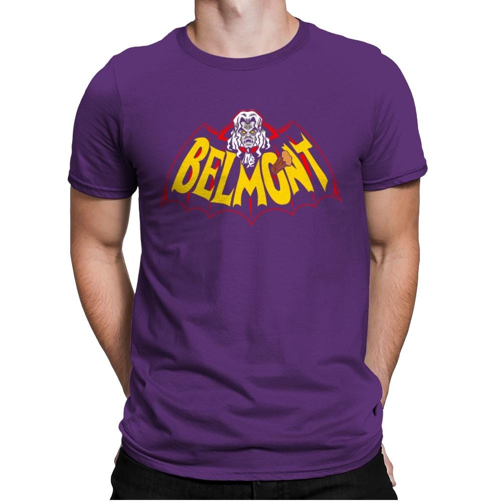 Belmont - Mens Premium T-Shirts RIPT Apparel Small / Purple Rush