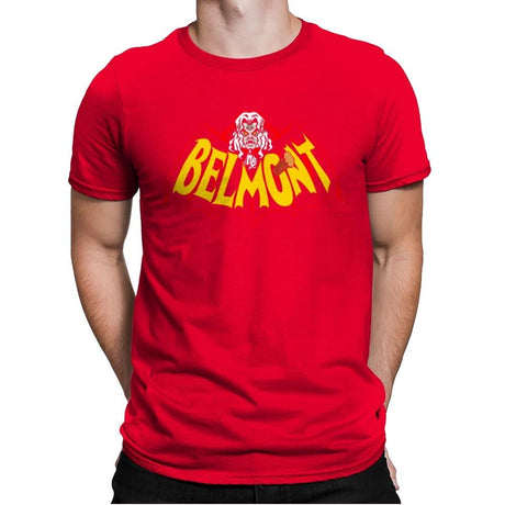 Belmont - Mens Premium T-Shirts RIPT Apparel Small / Red