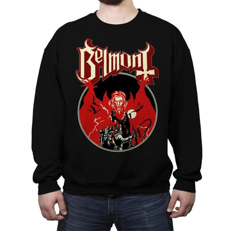 Belmont Opus Red - Crew Neck Sweatshirt Crew Neck Sweatshirt RIPT Apparel Small / Black