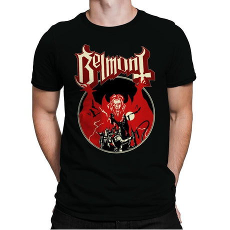 Belmont Opus Red - Mens Premium T-Shirts RIPT Apparel Small / Black