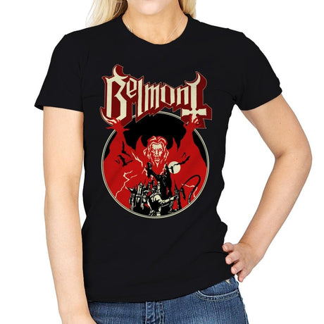 Belmont Opus Red - Womens T-Shirts RIPT Apparel Small / Black